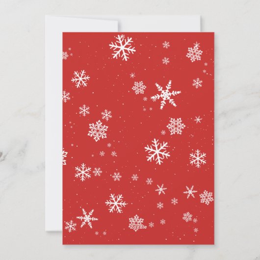 Vroege kerstmis op maat feestdagenkaart (Achterkant)