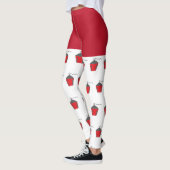 Vroege Kerstmis Rood Bryn Mawr Lantern Witte Leggi Leggings (Links)