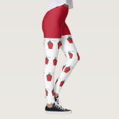 Vroege Kerstmis Rood Bryn Mawr Lantern Witte Leggi Leggings (Rechts)