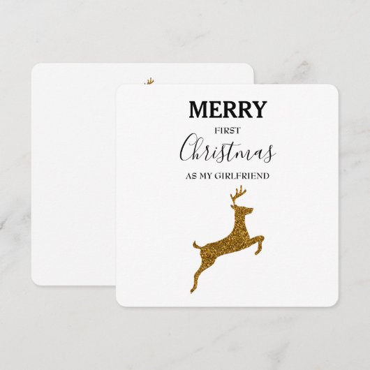 Vroege Kerstmis Vriendin Xmas Kaart (Voorkant / Achterkant)