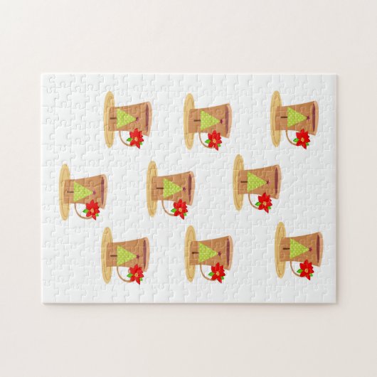 Vroege kerstMokken met Puzzle-kerstdagen Legpuzzel (Horizontaal)