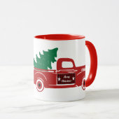 Vroege kerstopname en boommonogram mok (Voorkant rechts)