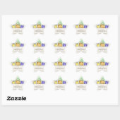 Vroege kerstpakketten ster sticker (Vel)