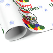 Vroege kerstparasols cadeaupapier (Rol Hoek)