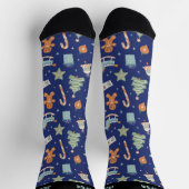 Vroege kerstpatroonfeestdag sokken (Top)