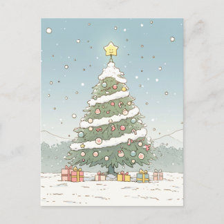 Vroege kerstpostkaart briefkaart