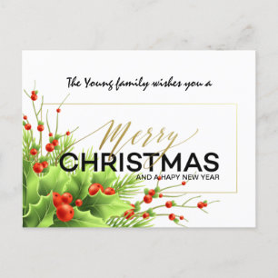 Vroege kerstpostkaart briefkaart