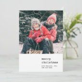 Vroege kerstschrijfmachine & Buffalo-feestdag Kaart (Staand voorkant)