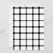 Vroege kerstschrijfmachine & Buffalo-feestdag Kaart (Achterkant)