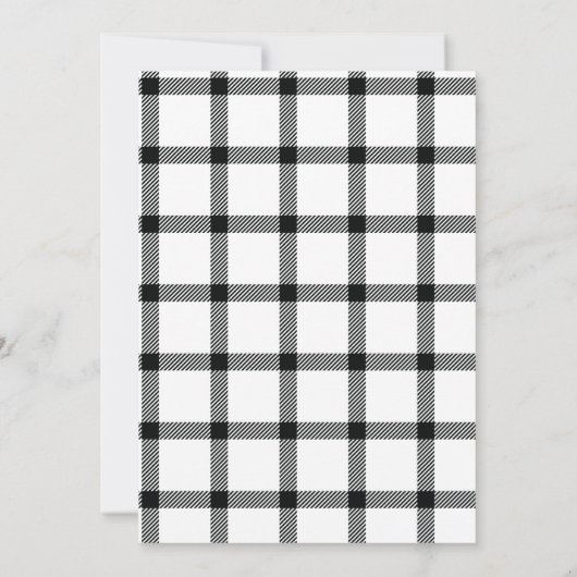 Vroege kerstschrijfmachine & Buffalo-feestdag Kaart (Achterkant)