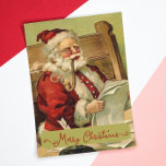 Vroege kerstseizoen met de kerstpijp feestdagenkaart<br><div class="desc">Dit  kerstfeest-Briefkaart met de kerstcadeautjes van de beroemde Retro,  de groene en de beige feestdag,  zal perfect zijn voor uw feestelijke groet. Je kunt ook andere design vinden in deze stiel in mijn Zazzle winkel.</div>