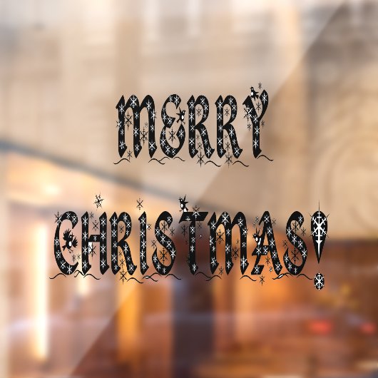 Vroege kerstsnowflakes 11x8-winkel Vinyl voor thui Raamsticker (Vel 2)