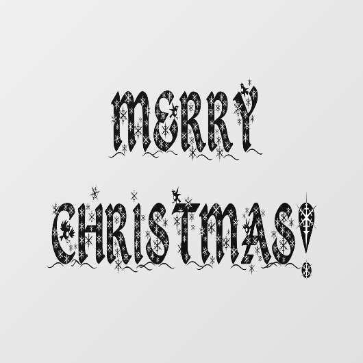 Vroege kerstsnowflakes 11x8-winkel Vinyl voor thui Raamsticker (Vel)