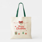 Vroege kersttas tote bag (Achterkant)