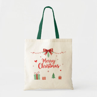 Vroege kersttas tote bag