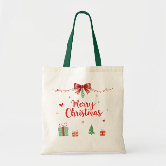 Vroege kersttas tote bag (Voorkant)