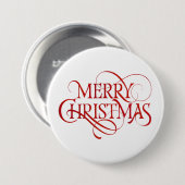 Vroege kersttekst ronde button 7,6 cm (Voorkant /achterkant)