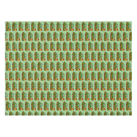 Vroege kersttekst Typografie met cellen Tafelkleed (Voorkant (Horizontaal))