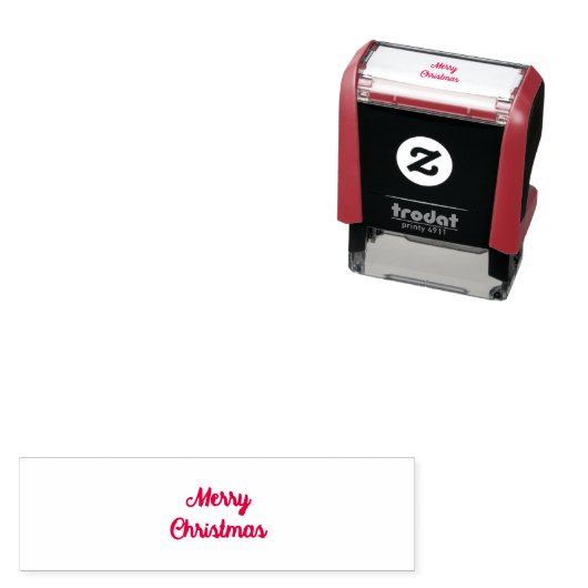 Vroege kersttekst  zelfinktende stempel (In situ)