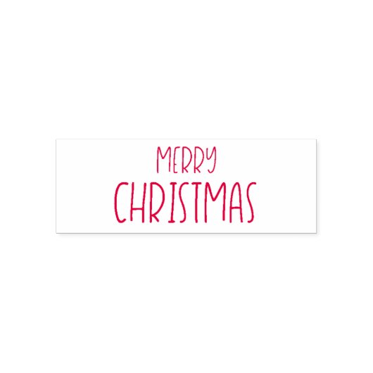 Vroege kersttekst  zelfinktende stempel (Design)