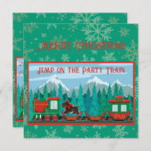 Vroege kersttrein kaart (Voorkant / Achterkant)