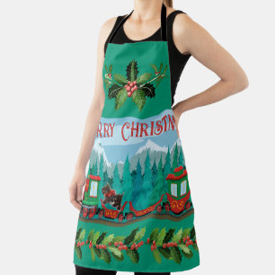 Vroege kersttrein schort
