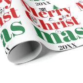 Vroege kersttypografie en  elementen cadeaupapier (Rol Hoek)