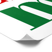 Vroege kersttypografie en  elementen poster (Hoek)