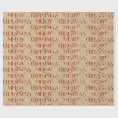 Vroege kersttypografie op kartonnen papier (Vlak)