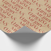 Vroege kersttypografie op kartonnen papier (Hoek)