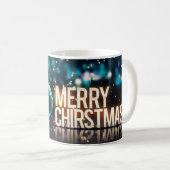 Vroege kerstvakantie feestelijke mok van het ornam (Voorkant rechts)