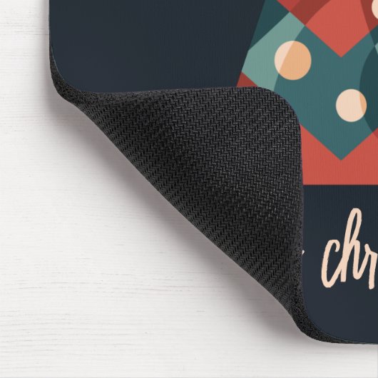 Vroege kerstvakantie seizoenskunsten muismat (Hoek)