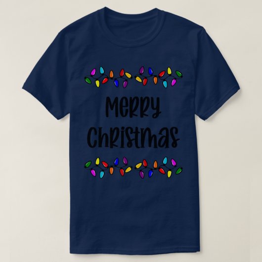 Vroege kerstverlichting t-shirt (Design voorkant)