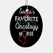 Vroege kerstverpleegkunde, Crew Santa's Oncologie Keramisch Ornament (Rechts)