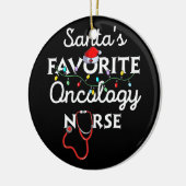 Vroege kerstverpleegkunde, Crew Santa's Oncologie Keramisch Ornament (Links)