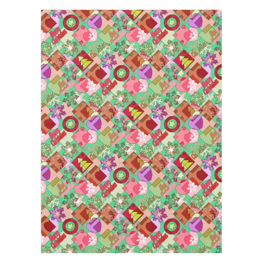 Vroege kerstversiering tafelkleed (Voorkant)