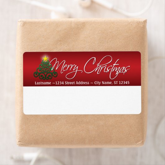 Vroege kerstverzendlabels etiket (Insitu)