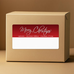 Vroege kerstverzendlabels etiket