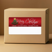 Vroege kerstverzendlabels etiket