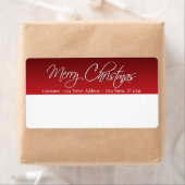 Vroege kerstverzendlabels etiket (Insitu)
