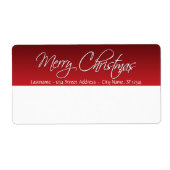 Vroege kerstverzendlabels etiket (Voorkant)
