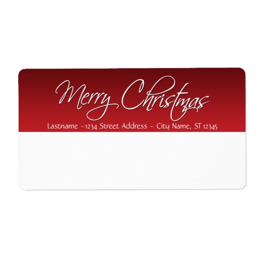 Vroege kerstverzendlabels etiket (Voorkant)