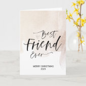 Vroege kerstwensen voor de beste vriendschappelijk kaart (Gele Bloem)