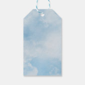 Vroege kerstwintervakantie cadeaulabel (Achterkant)