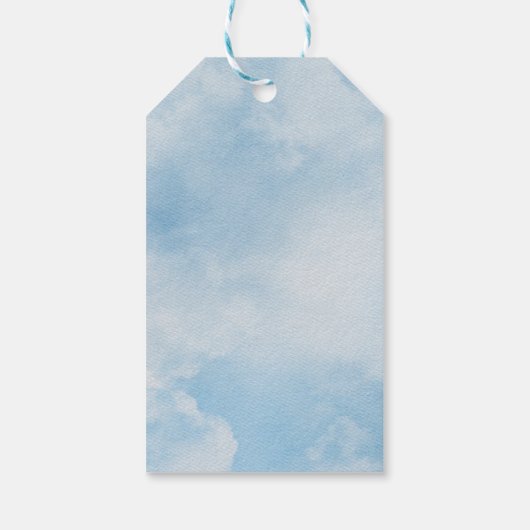 Vroege kerstwintervakantie cadeaulabel (Achterkant)