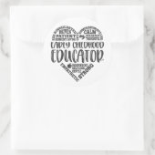 Vroege kindertijd opvoeder, leraar ronde sticker (Tas)