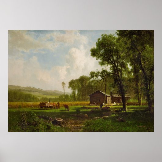 Vroege kolonisten (1861) poster (Voorkant)