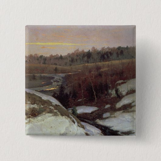 Vroege Lente 1905 Vierkante Button 5,1 Cm (Voorkant)