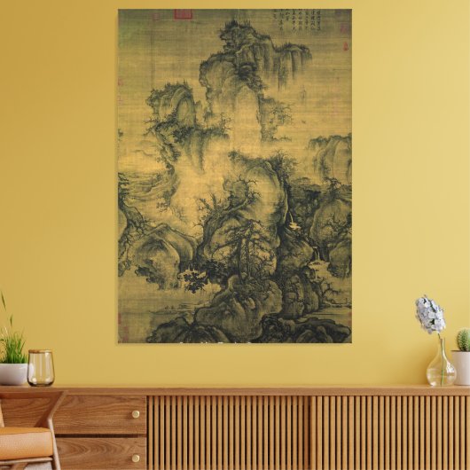 Vroege lente / door Guo Xi / Canvas Afdruk (Insitu (Woonkamer))