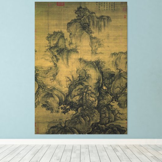 Vroege lente / door Guo Xi / Canvas Afdruk (Insitu (Houten vloer))